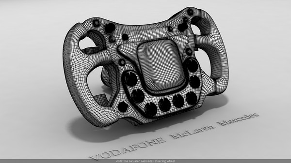 3d mclaren mercedes steering wheel model - McLaren F1 Steering wheel.rar by marcel23d